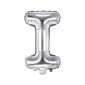 Foil Balloon Letter ''I'', 35cm, silver