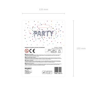 Foil Balloon Letter ''I'', 35cm, silver