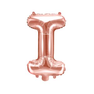 Foil Balloon Letter ''I'', 35cm, rose gold