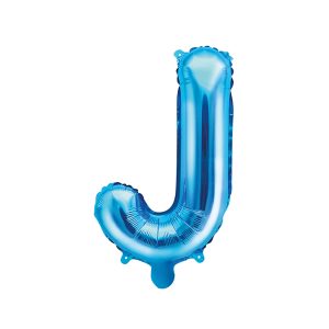 Foil Balloon Letter ''J'', 35cm, blue