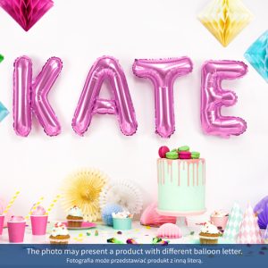 Foil Balloon Letter ''J'', 35cm, dark pink