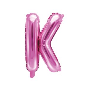 Foil Balloon Letter ''K'', 35cm, dark pink