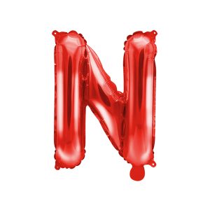 Foil Balloon Letter ''N'', 35cm, red