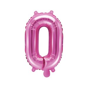 Foil Balloon Letter ''O'', 35cm, dark pink