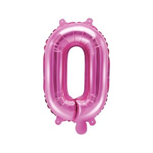 Foil Balloon Letter ''O'', 35cm, dark pink