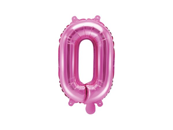 Foil Balloon Letter ''O'', 35cm, dark pink