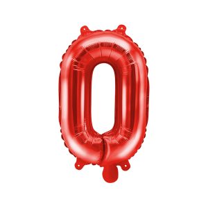 Foil Balloon Letter ''O'', 35cm, red