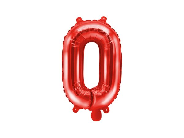 Foil Balloon Letter ''O'', 35cm, red