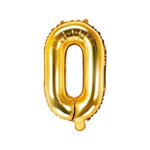 Foil Balloon Letter ''O'', 35cm, gold