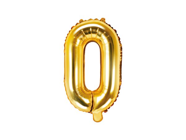 Foil Balloon Letter ''O'', 35cm, gold