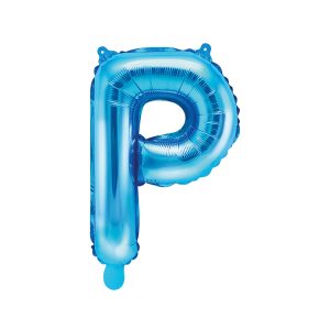 Foil Balloon Letter ''P'', 35cm, blue