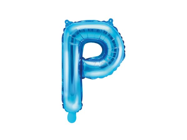 Foil Balloon Letter ''P'', 35cm, blue
