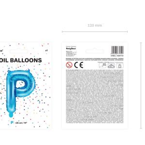 Foil Balloon Letter ''P'', 35cm, blue