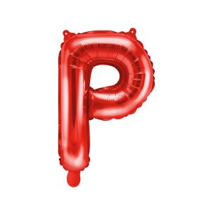 Foil Balloon Letter ''P'', 35cm, red