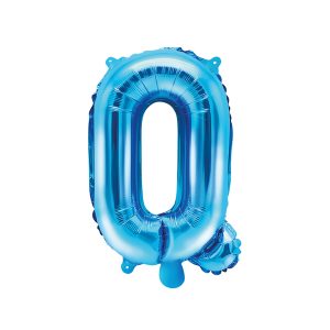 Foil Balloon Letter ''Q'', 35cm, blue