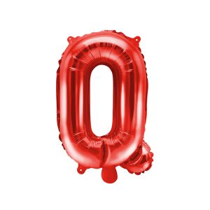 Foil Balloon Letter ''Q'', 35cm, red