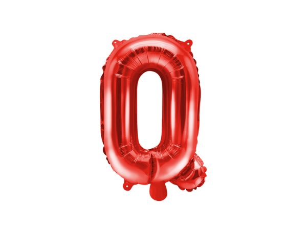Foil Balloon Letter ''Q'', 35cm, red