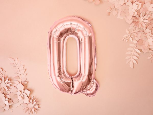 Foil Balloon Letter ''Q'', 35cm, rose gold