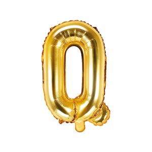 Foil Balloon Letter ''Q'', 35cm, gold