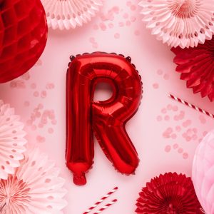 Foil Balloon Letter ''R'', 35cm, red