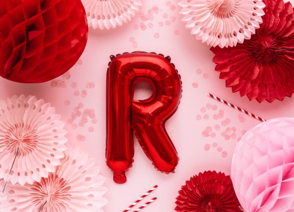 Foil Balloon Letter ''R'', 35cm, red