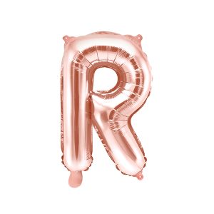 Foil Balloon Letter ''R'', 35cm, rose gold