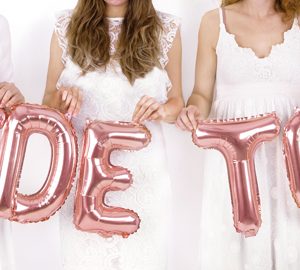 Foil Balloon Letter ''R'', 35cm, rose gold