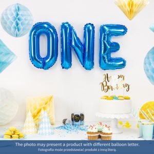 Foil Balloon Letter ''V'', 35cm, blue