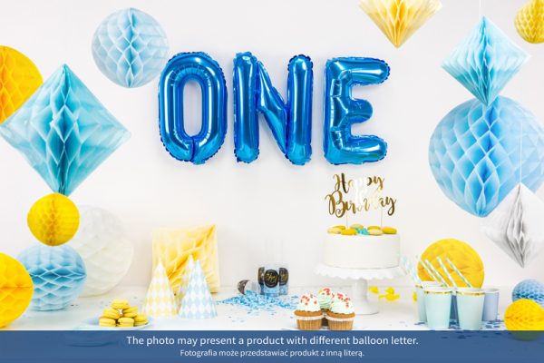Foil Balloon Letter ''V'', 35cm, blue