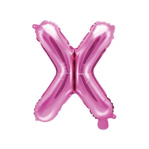 Foil Balloon Letter ''X'', 35cm, dark pink