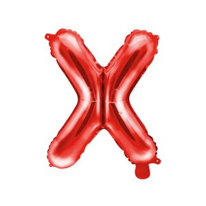 Foil Balloon Letter ''X'', 35cm, red