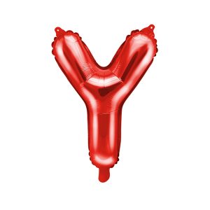 Foil Balloon Letter ''Y'', 35cm, red