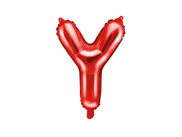 Foil Balloon Letter ''Y'', 35cm, red