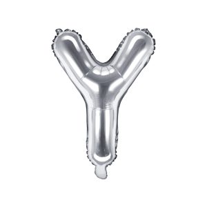 Foil Balloon Letter ''Y'', 35cm, silver