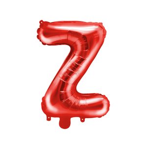 Foil Balloon Letter ''Z'', 35cm, red