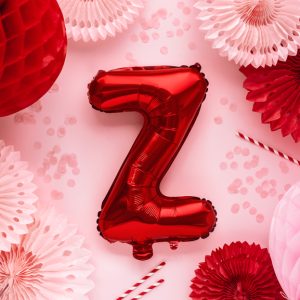 Foil Balloon Letter ''Z'', 35cm, red