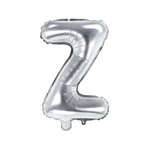 Foil Balloon Letter ''Z'', 35cm, silver