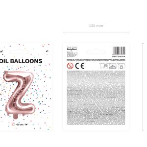 Foil Balloon Letter ''Z'', 35cm, rose gold