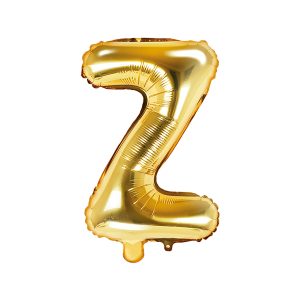 Foil Balloon Letter ''Z'', 35cm, gold
