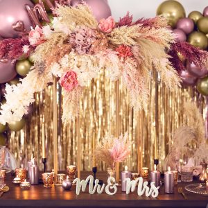 Foil Balloon Mr Mrs, rose gold, 69x125cm