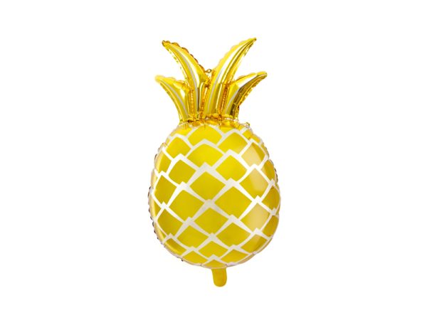 Foil balloon Pineapple, gold, 38x63cm