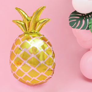 Foil balloon Pineapple, gold, 38x63cm