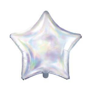 Foil Balloon Star, 48cm, iridescent