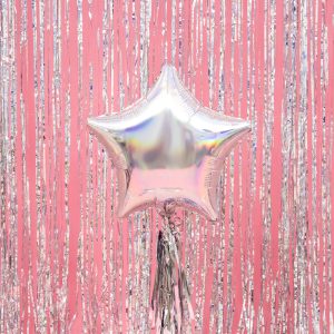 Foil Balloon Star, 48cm, iridescent