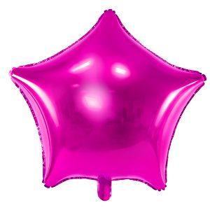 Foil Balloon Star, 48cm, dark pink