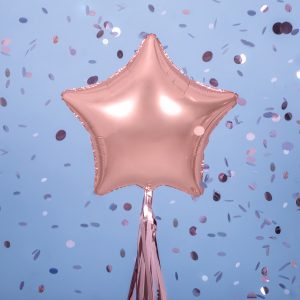 Foil Balloon Star, 48cm, rose gold