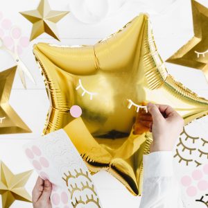 Foil Balloon Star, 48cm, gold