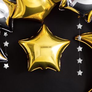 Foil Balloon Star, 48cm, gold