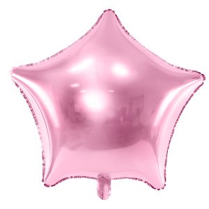Foil Balloon Star, 48cm, light pink