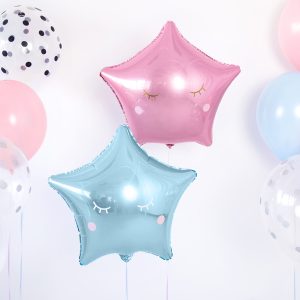 Foil Balloon Star, 48cm, light pink